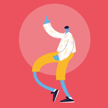 Avatar Adam karikatür vektör tasarımı