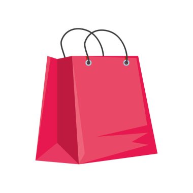 Beyaz arkaplanda alışveriş çantası