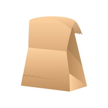 beyaz arkaplanda el işi kağıt paketleme