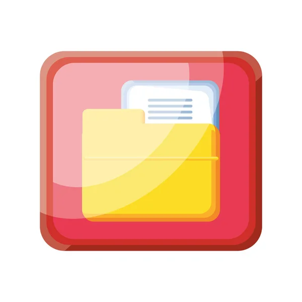 File manager app op witte achtergrond — Stockvector