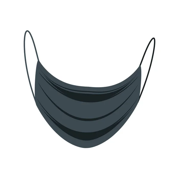 Beyaz arka planda anti-sıvı kumaş tıbbi maske — Stok Vektör