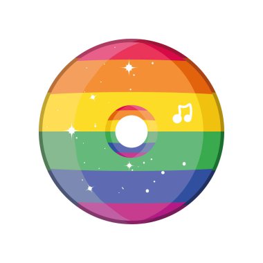 Gey gururu beyaz arka plan CD 'si