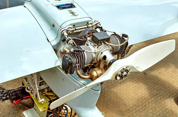 Motor Für Propellerflugzeugmodell — Stockfoto