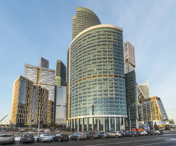Naberezjnaja-toren zakencentrum Moscow-city. Rechtenvrije Stockfoto's