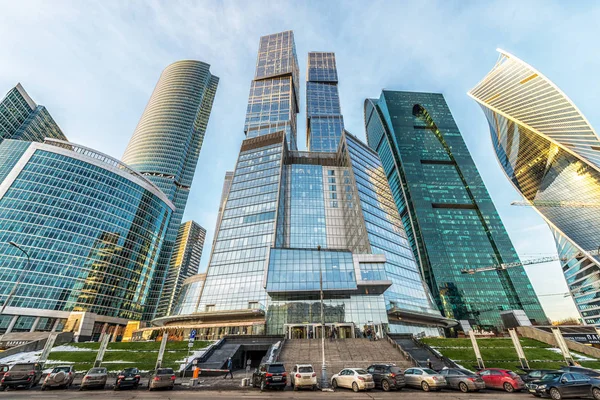 Zakelijke Moskou-stadscentrum. Stockfoto