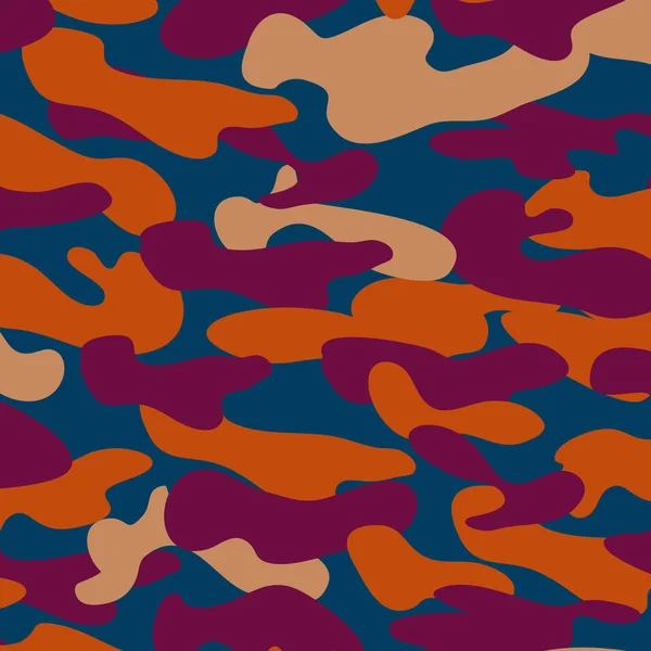 Texture de camouflage militaire sans couture . — Image vectorielle