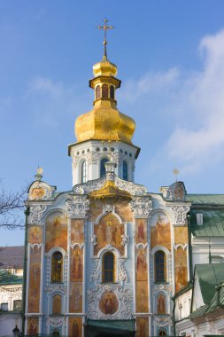 Gate Trinity Kilisesi. Lavra ana giriş, Kiev city, Ukrayna