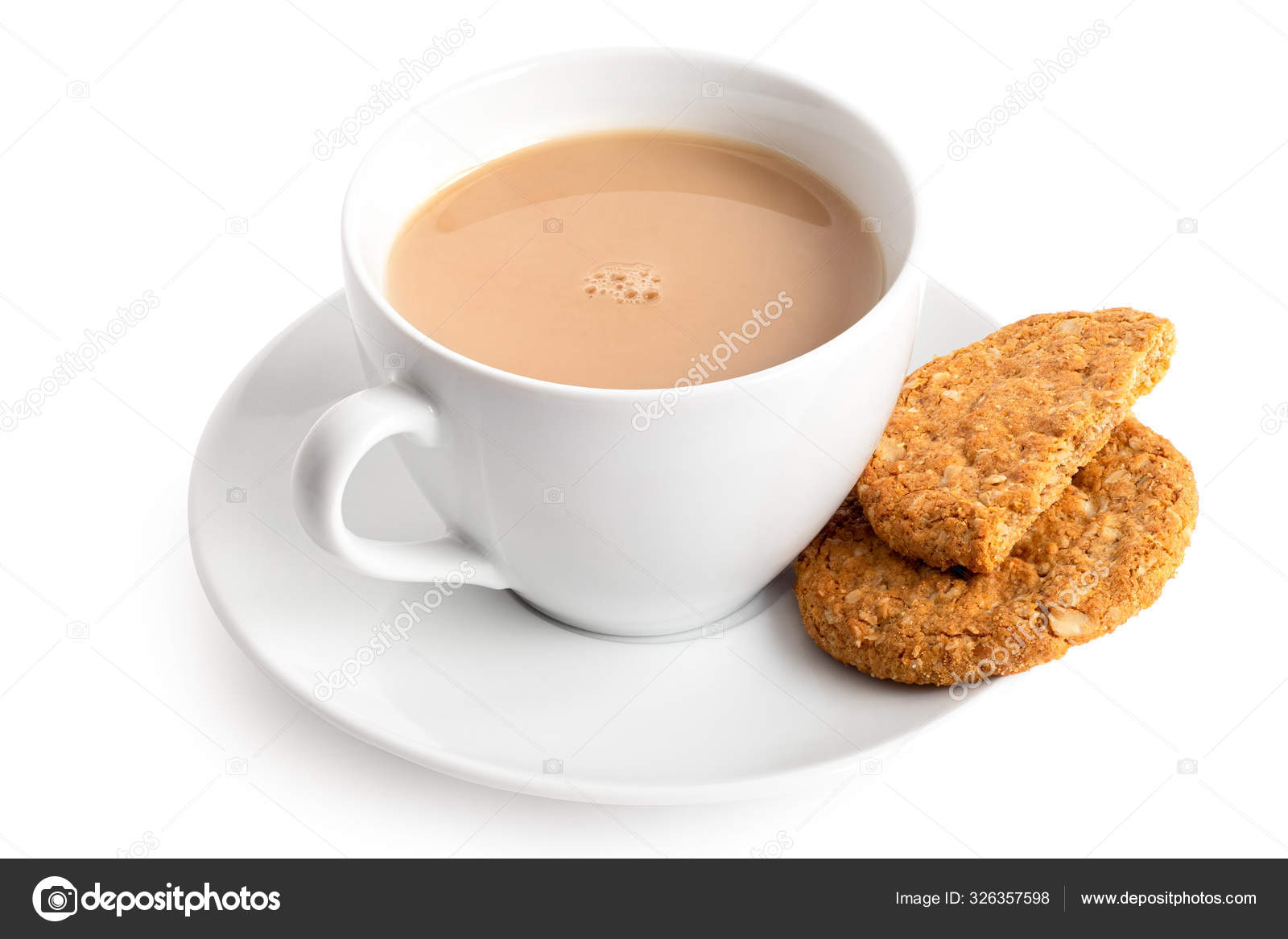 Cup Of Tea With Milk And One And Half Crunchy Oat And Wholemeal Stock Photo Image By C Movingmoment Cup Of Tea With Milk And One And Half Crunchy Oat And Wholemeal Stock Photo Image By C Movingmoment