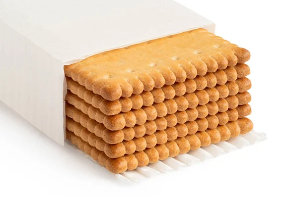 Biscoitos de manteiga em branco . — Fotografia de Stock