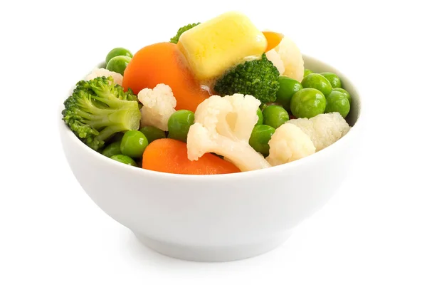 Verduras mixtas en tazón . — Foto de Stock