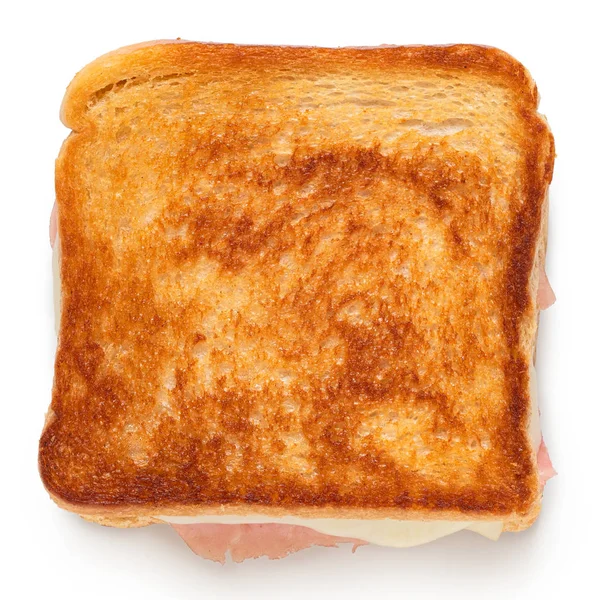 Cheese and ham toasted sandwich. — Stock Photo, Image