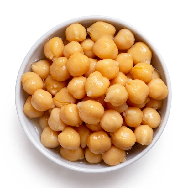 Cooked chick peas in a bowl. — Stock Photo, Image