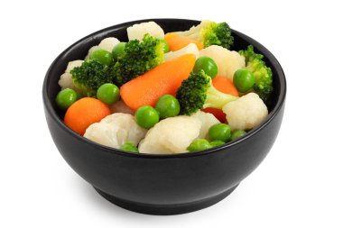 Mixed vegetables in bowl. clipart