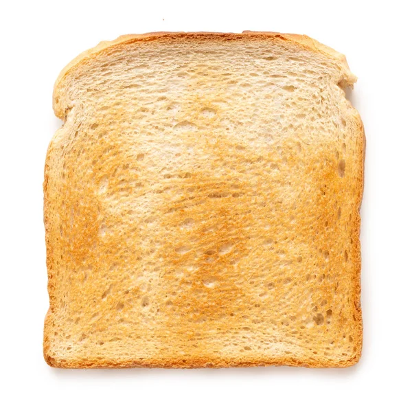 Поджаренный ломтик белого хлеба . — стоковое фото