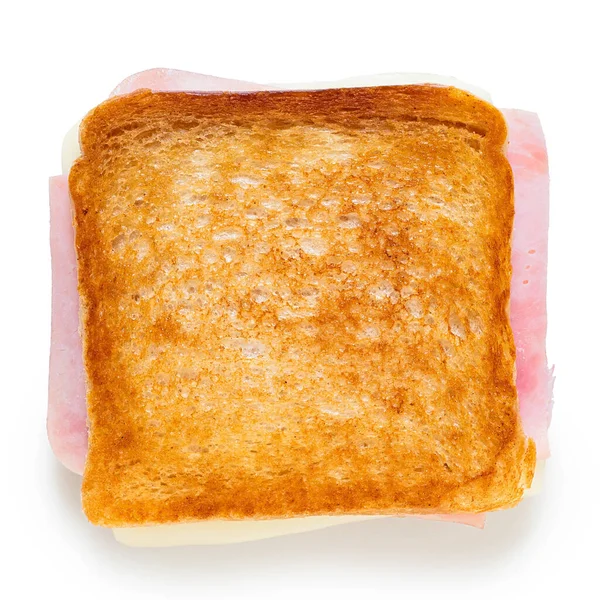 Cheese and ham toasted sandwich. — Stock Photo, Image