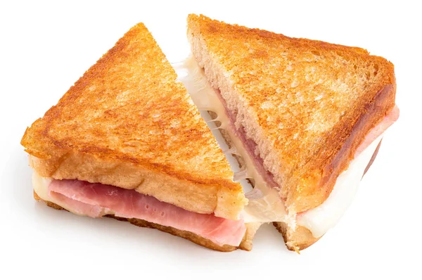 チーズとハムのトーストサンドイッチ. — ストック写真
