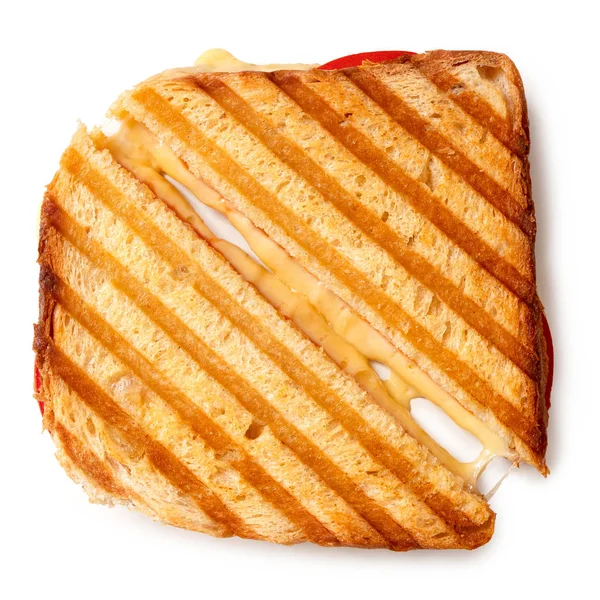 Cheese and tomato toasted sandwich. — Stock Photo, Image