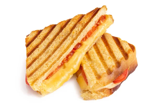 Queijo e tomate sanduíche torrado . — Fotografia de Stock