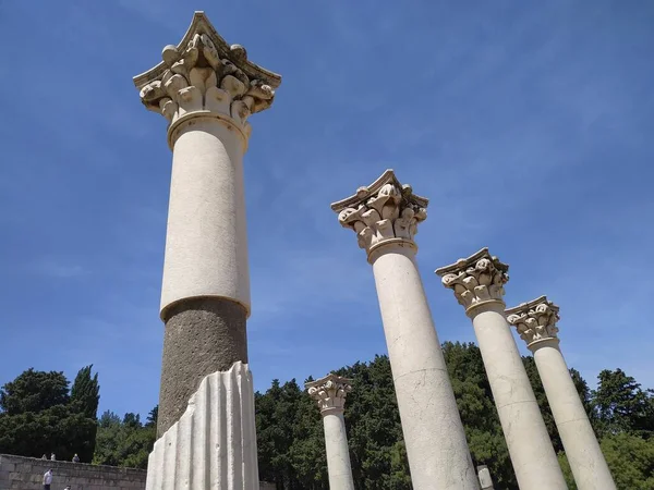 Arkeologiske Utgravninger Antikke Ruiner Kos Øya Hellas – stockfoto