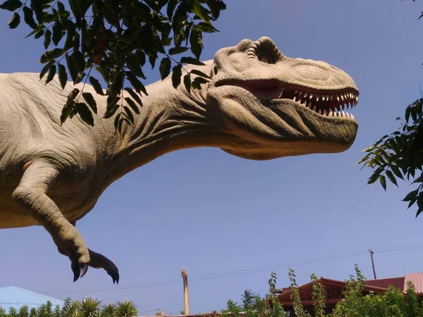 Dinosaurie Park Kreta Grekland Dinosaurieparken Tyrannosaurus — Stockfoto