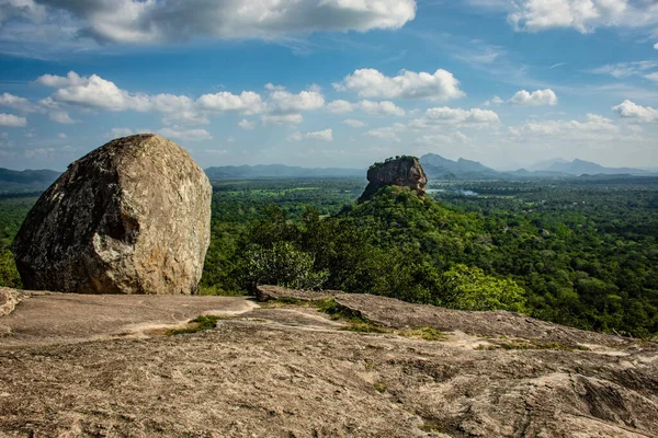 Viewpoint towards the Lions Rock, Sigiriya, Sri Lanka