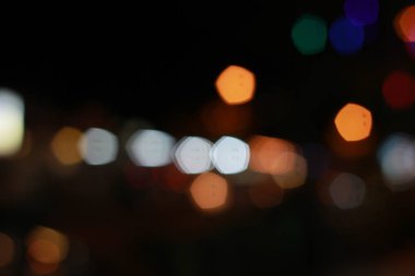 Portre renkli Bokeh 