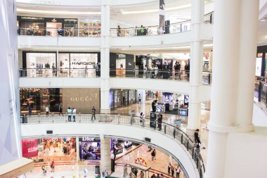 Kuala Lumpur, Malaysia - October 21, 2017: Visitors inside Suria KLCC