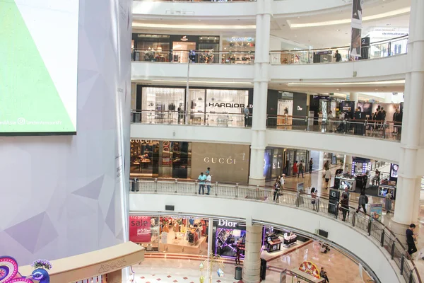 Kuala Lumpur, Malaysia - October 21, 2017: Visitors inside Suria KLCC