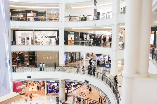 Kuala Lumpur, Malaysia - October 21, 2017: Visitors inside Suria KLCC