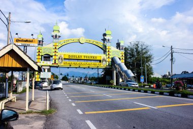 Kuala Kangsar, Malezya - 17 Kasım 2017: Afiş, Sultan Perak, Kasım ayında doğum günü kutluyor Perak şahı Nazrin. Perak şahı Nazrin Sultan rulling Perak bölge 35 olduğunu