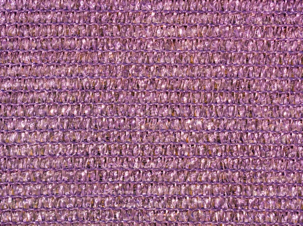 Grainy lila brillante tejido rejilla textura uso como fondo. Brillo de tela, textura. Gradiente en textil, ropa. Muro de brillo. Patrón de material, oropel metálico, decoración — Foto de Stock