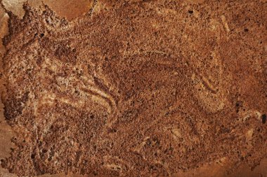 Kahverengi kek için güzel bisküvi dokusu