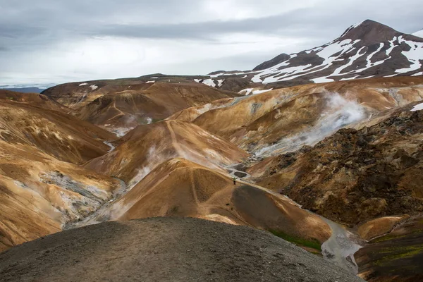 Jeotermal alan İzlanda üzerinde Kerlingarfjoll — Stok fotoğraf