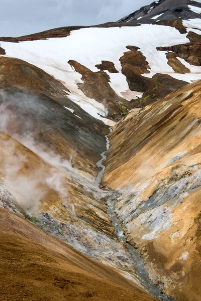 Jeotermal alan İzlanda üzerinde Kerlingarfjoll — Stok fotoğraf