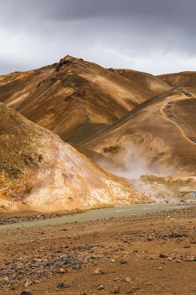 Geothermal area Kerlingarfjoll on Iceland — Stock Photo, Image