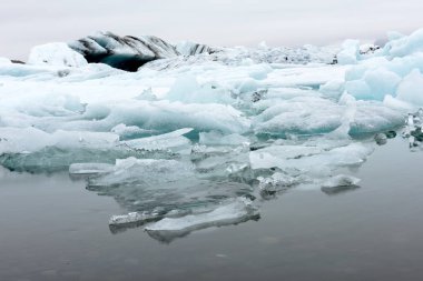 Üzerinden Vatnajokull buzul Gölü Jokursarlon buz