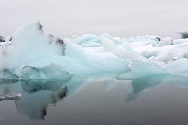 Üzerinden Vatnajokull buzul Gölü Jokursarlon buz