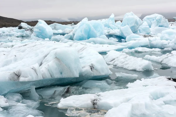Üzerinden Vatnajokull buzul Gölü Jokursarlon buz