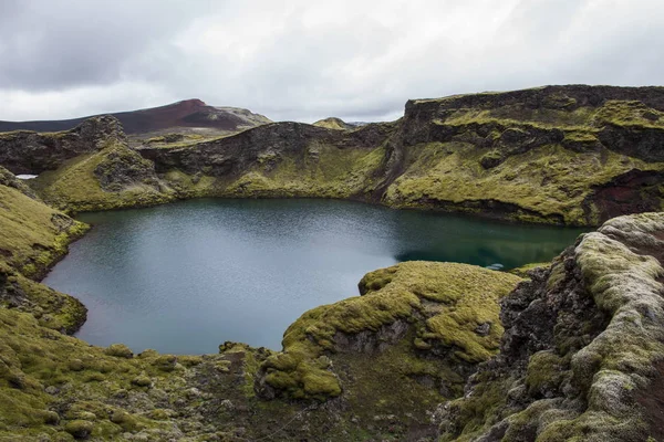 Jezioro Kraterowe laki, Islandia — Zdjęcie stockowe