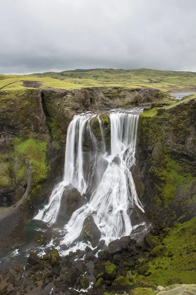 Wodospad Fagrifoss, Islandia — Zdjęcie stockowe