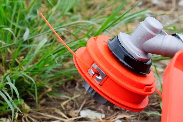 Hoofd Met Vislijn Voor Het Maaien Van Gras Gastrimmer Trimer — Stockfoto