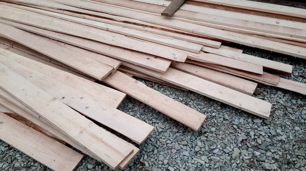 Deski Tartakiem Materiał Budowlany Drewna Płyty Budowlane — Zdjęcie stockowe