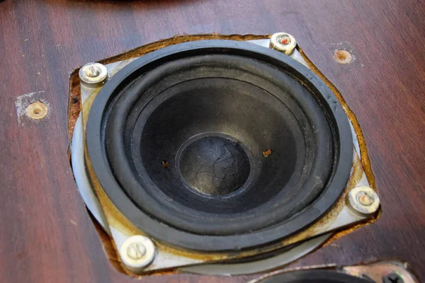 Mid Range Speaker Διάχυση Ζωγραφική Μελάνι Σφραγίδα Ζωγραφίζοντας Τους Διαχύτες — Φωτογραφία Αρχείου