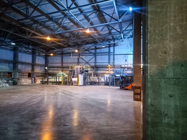 Palletstellingen Een Cementfabriek Laadwerkplaats Van Een Cementfabriek — Stockfoto