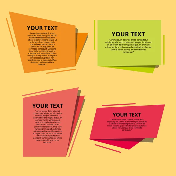 Vektör soyut geometrik origami. Kağıt Satılık afiş kümesi.