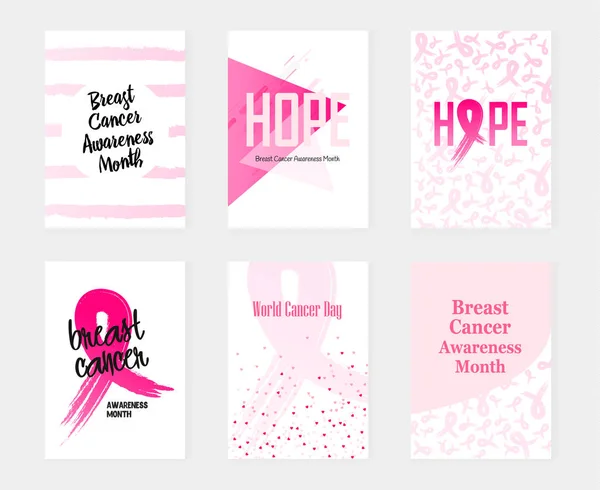 National Breast Cancer Awareness (em inglês). Ilustração vetorial —  Vetores de Stock