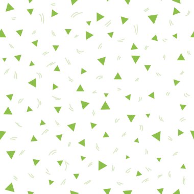 Çocuk desen. Beyaz bir arka plan üzerinde küçük üçgenler ile Seamless modeli. Yinelenen doku vektör.