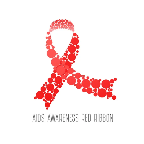Giornata mondiale dell'AIDS. Manifesto di sensibilizzazione della Giornata mondiale dell'AIDS . — Vettoriale Stock