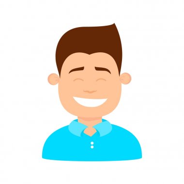 Vektör çizim bir çocuk. Mutlu çocuk