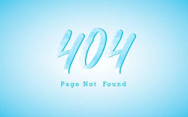 404 hata sayfası düz çizgi kavramı. 